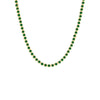 Emerald Green CZ Bezel Tennis Necklace