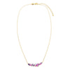  Colored Multi Shape Curved Bar Necklace - Adina Eden's Jewels