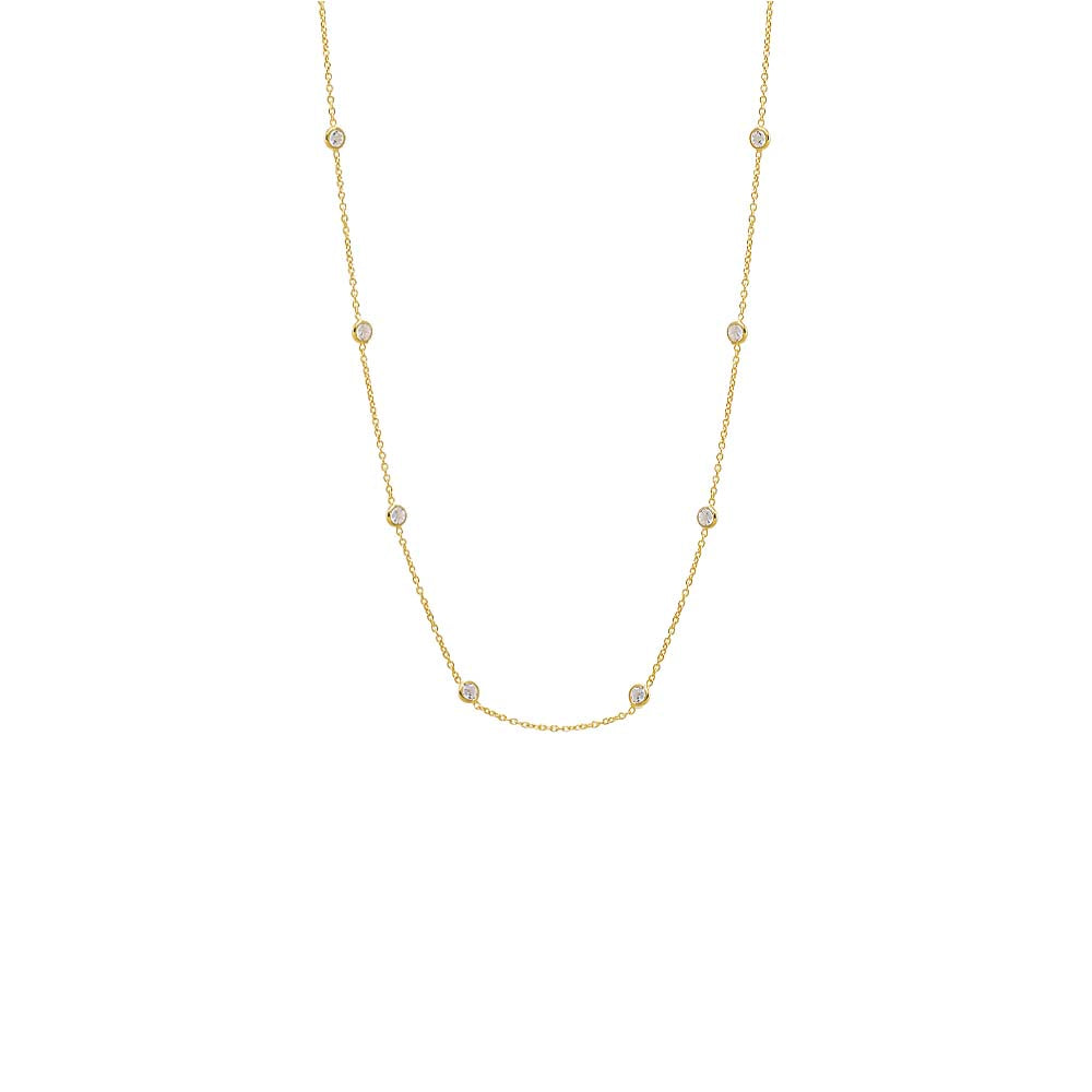 Gold Diamond By The Yard Necklace - Adina Eden's Jewels