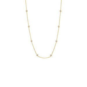 Gold Diamond By The Yard Necklace - Adina Eden's Jewels