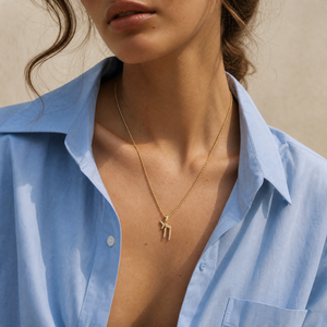 Diamond Pave Shadow Chai Small Charm 14K - Adina Eden's Jewels