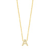  Diamond Initial Necklace 14K - Adina Eden's Jewels