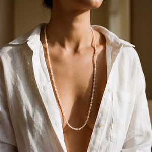 Freshwater Pearl Beaded Chain Necklace