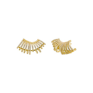 Pave Fancy Cage Stud Earring