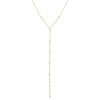 Pearl White Pearl Embedded Lariat Necklace - Adina Eden's Jewels