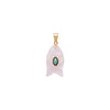 Turquoise Marquise Natural Stone Fish Pendant