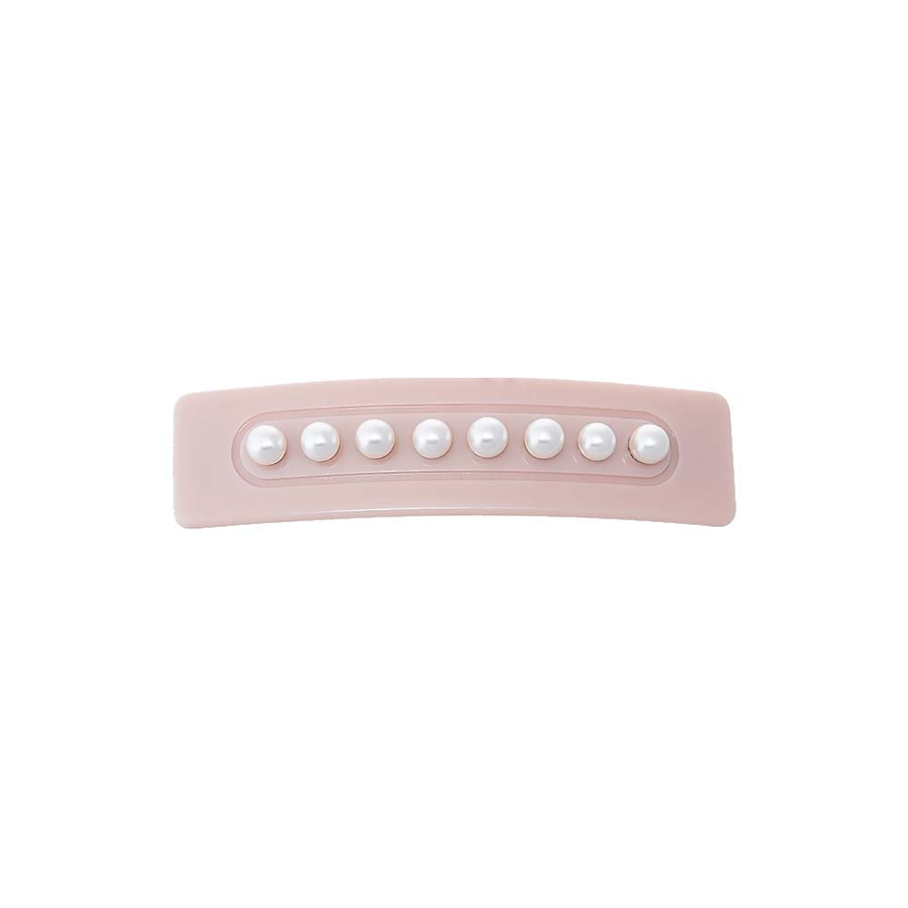 Pink Pearl Embellished Hair Barrette - Adina Eden's Jewels