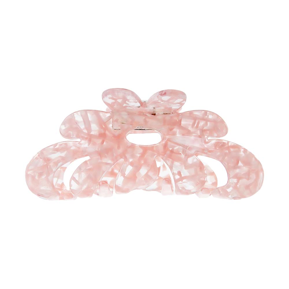 Pink Large Ruffle Classic Hair Claw Clip - Adina Eden's Jewels