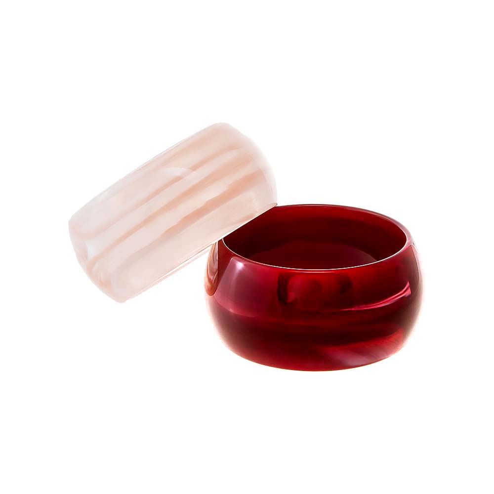 Multi-Color Berry Blush Resin Bangle Stack - Adina Eden's Jewels