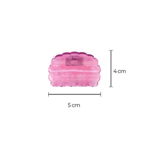 Translucent Scallop Edge Hair Clip Set - Adina Eden's Jewels