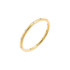 Gold / 5 CZ Scattered Eternity Band - Adina Eden's Jewels