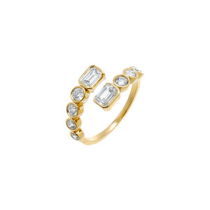 Lab Grown Diamond Round/Oval Wrap Ring