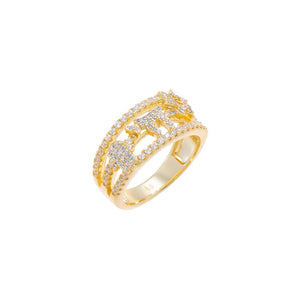 Jewish Motif Eternity Band Ring
