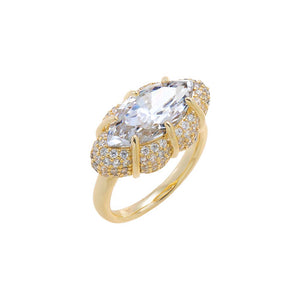 Vintage Inspired Marquise CZ Ring