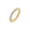 Gold / 5 CZ Eternity Band - Adina Eden's Jewels