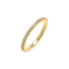 Gold / 5 Micro Pavé Thin Eternity Band - Adina Eden's Jewels