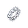 Emerald Cut Eternity Band