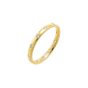 Thin Scattered CZ Eternity Ring