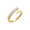 14K Gold / 6 Lab Grownd Diamond Multishape Claw Wrap Ring 14K - Adina Eden's Jewels