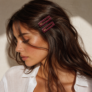 Rectangle Cutout Hair Clip Set
