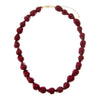 Chunky Burgundy Beaded Necklace - Adina Eden's Jewels