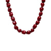 Red Chunky Burgundy Beaded Necklace - Adina Eden's Jewels