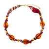 Bandana Beaded Amber Necklace - Adina Eden's Jewels