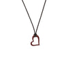 Red Colored Open Heart Pendant Necklace - Adina Eden's Jewels