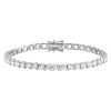 Silver / 4MM / 7" Classic Tennis Bracelet - Adina Eden's Jewels
