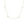 14K Gold Scattered LOVE Necklace 14K - Adina Eden's Jewels