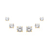 Gold The Juliette Stud Earring Combo Set - Adina Eden's Jewels
