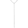 CZ Tennis Lariat Necklace