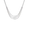 Silver Triple Stranded Graduated Tennis Necklace - Adina Eden's Jewels