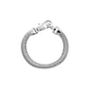 Silver Solid Large Clasp Wide Snake Chain Bracelet - Adina Eden's Jewels