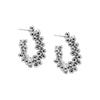 Silver / 20MM Scattered Beads Hoop Earring - Adina Eden's Jewels