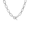Silver Chunky Open Link Toggle Necklace - Adina Eden's Jewels