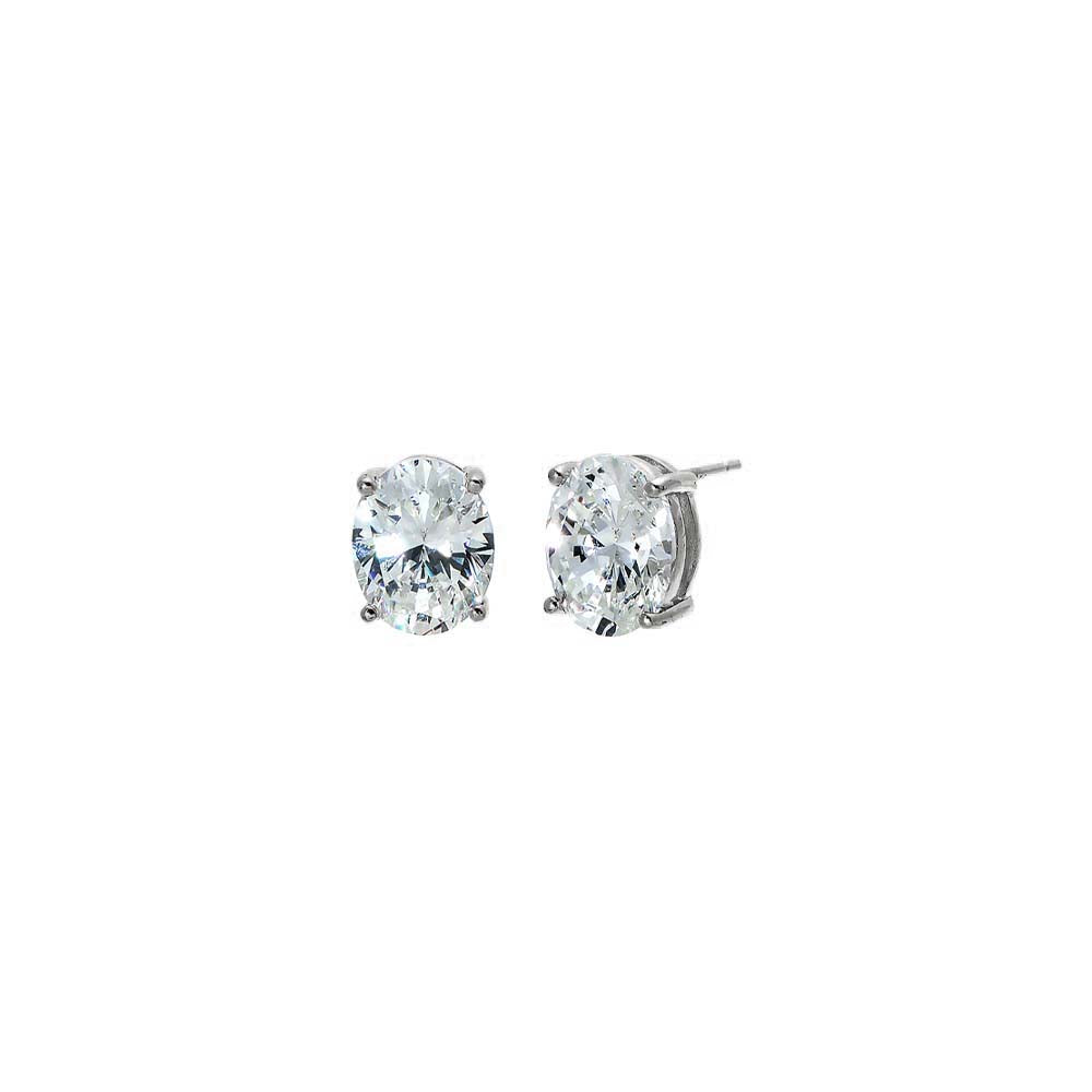 598695 Moissanite Oval Stud Earring – Adina Eden