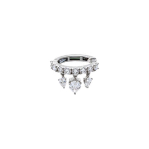 Lab Grown Diamond Multi Shaker Ear Cuff 14K