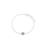 14K White Gold Sapphire Blue Star Of David Bracelet 14K - Adina Eden's Jewels