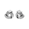 Silver Triple Rope Knot On The Ear Stud Earring - Adina Eden's Jewels