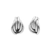Silver Solid Lined On The Ear Stud Earring - Adina Eden's Jewels