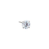 14K White Gold / 5 MM / Single Solitaire Stud Earring 14K - Adina Eden's Jewels