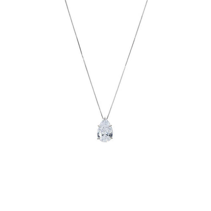 Fancy Pear CZ Necklace – Adina Eden