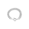 Silver / 7.5" Chunky Cuban Toggle Chain Bracelet - Adina Eden's Jewels