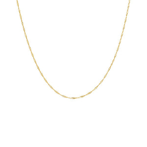 14K Gold / 16" Singapore Chain Necklace 14K - Adina Eden's Jewels