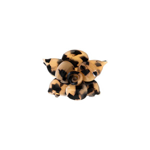 Light Tortoise Pretty Flower Hair Claw Clip - Adina Eden's Jewels