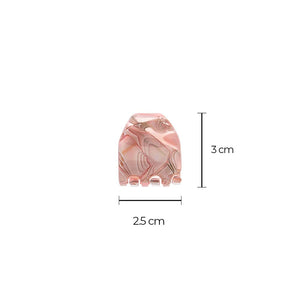 Soft Marble Mini Claw Clip Set (Pearl, Tortoise & Blush) - Adina Eden's Jewels