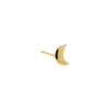14K Gold / 3 MM / Single Solid Crescent Stud Earring 14K - Adina Eden's Jewels