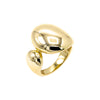 Gold Solid Double Dome Chunky Ring - Adina Eden's Jewels