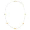  Solid Embedded Discs Beaded Chain Necklace 14K - Adina Eden's Jewels